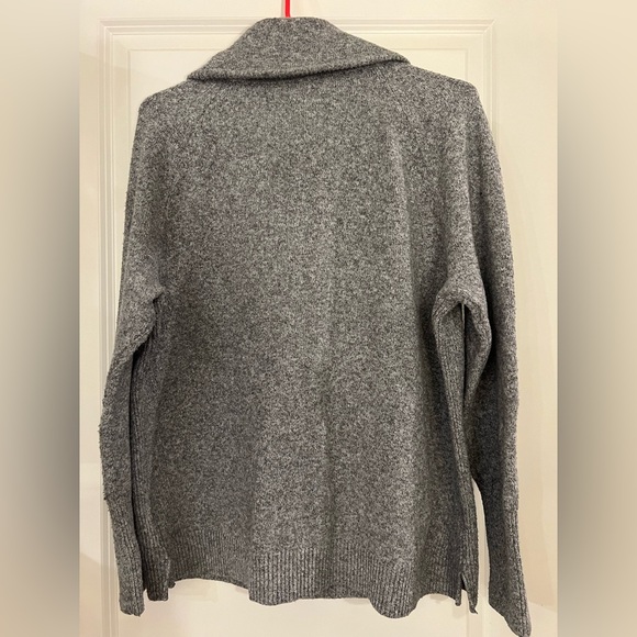 LOFT Charcoal Cozy Cowl Neck Sweater - Picture 5 of 7